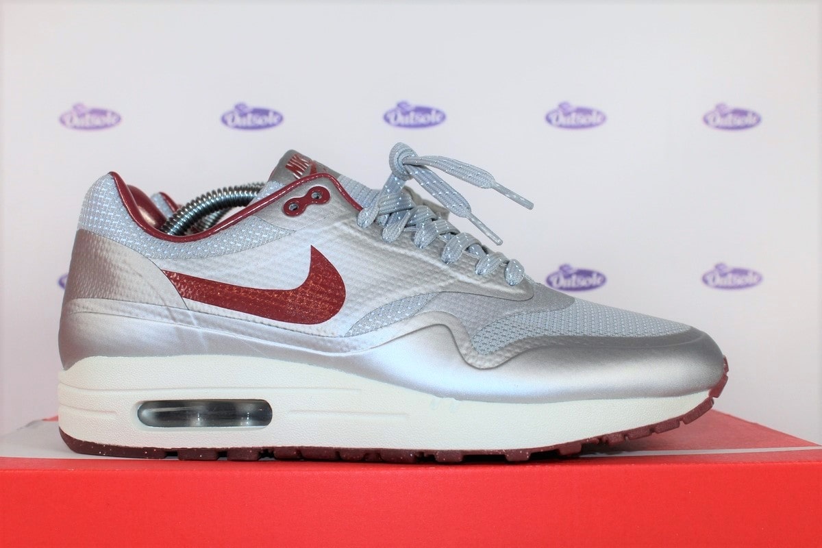 Nike Air Max 1 Hyperfuse QS Silver Red | Premium Outsole Exclusive