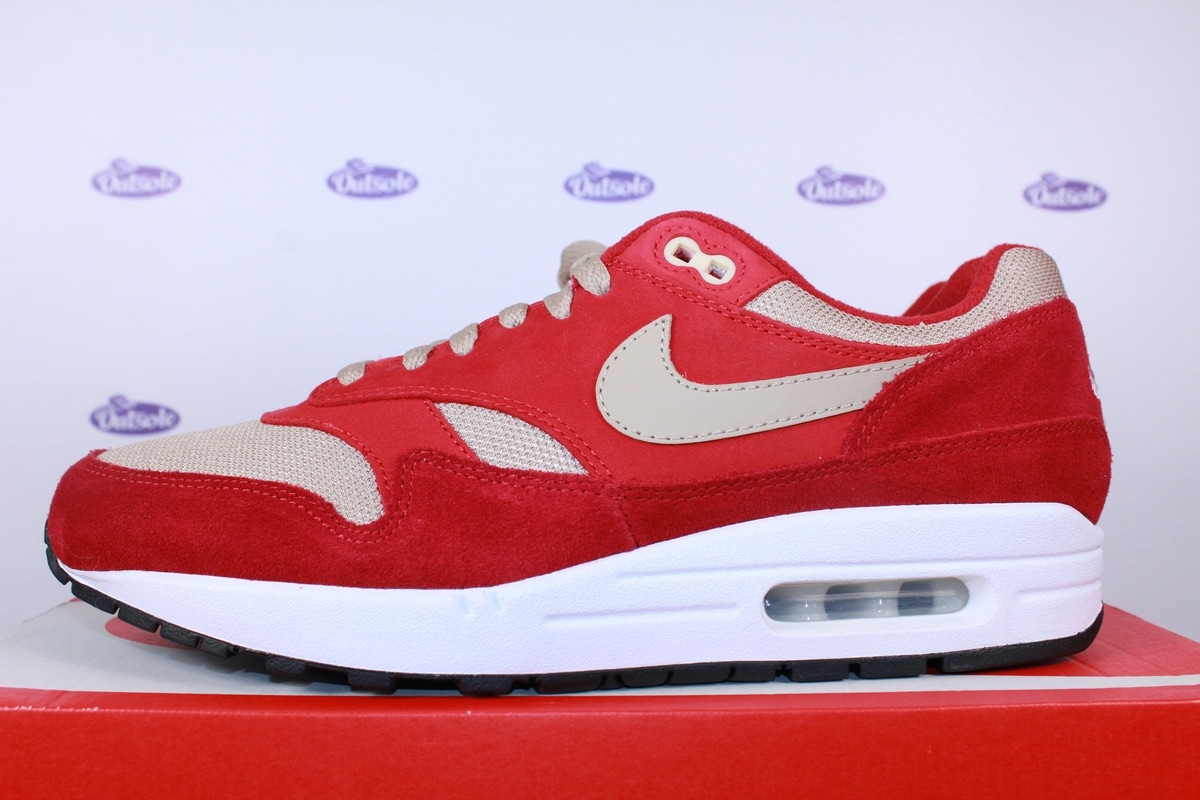 Nike Air Max 1 Premium Red • ✓ In stock at Outsole