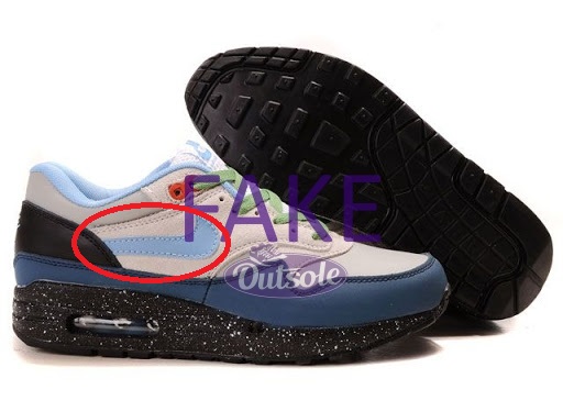 Hoe herken een neppe, namaak replica Nike Air Max 1 sneaker? • Outsole
