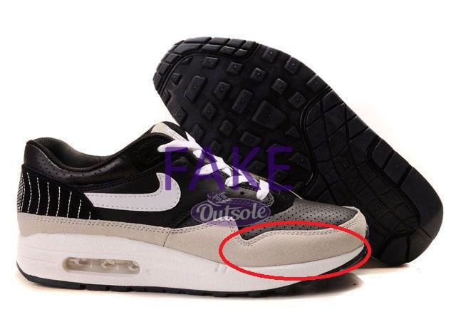 Hoe herken een neppe, namaak replica Nike Air Max 1 sneaker? • Outsole