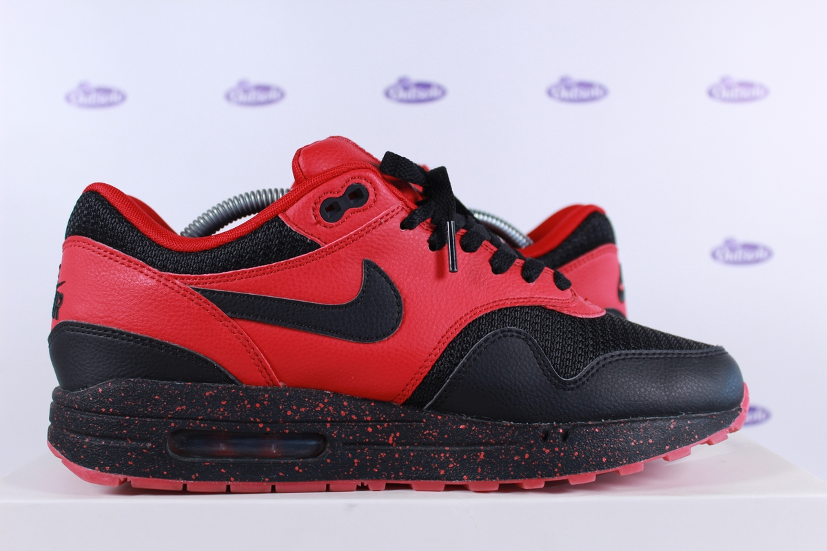 nike air max 1 leather premium gym red black