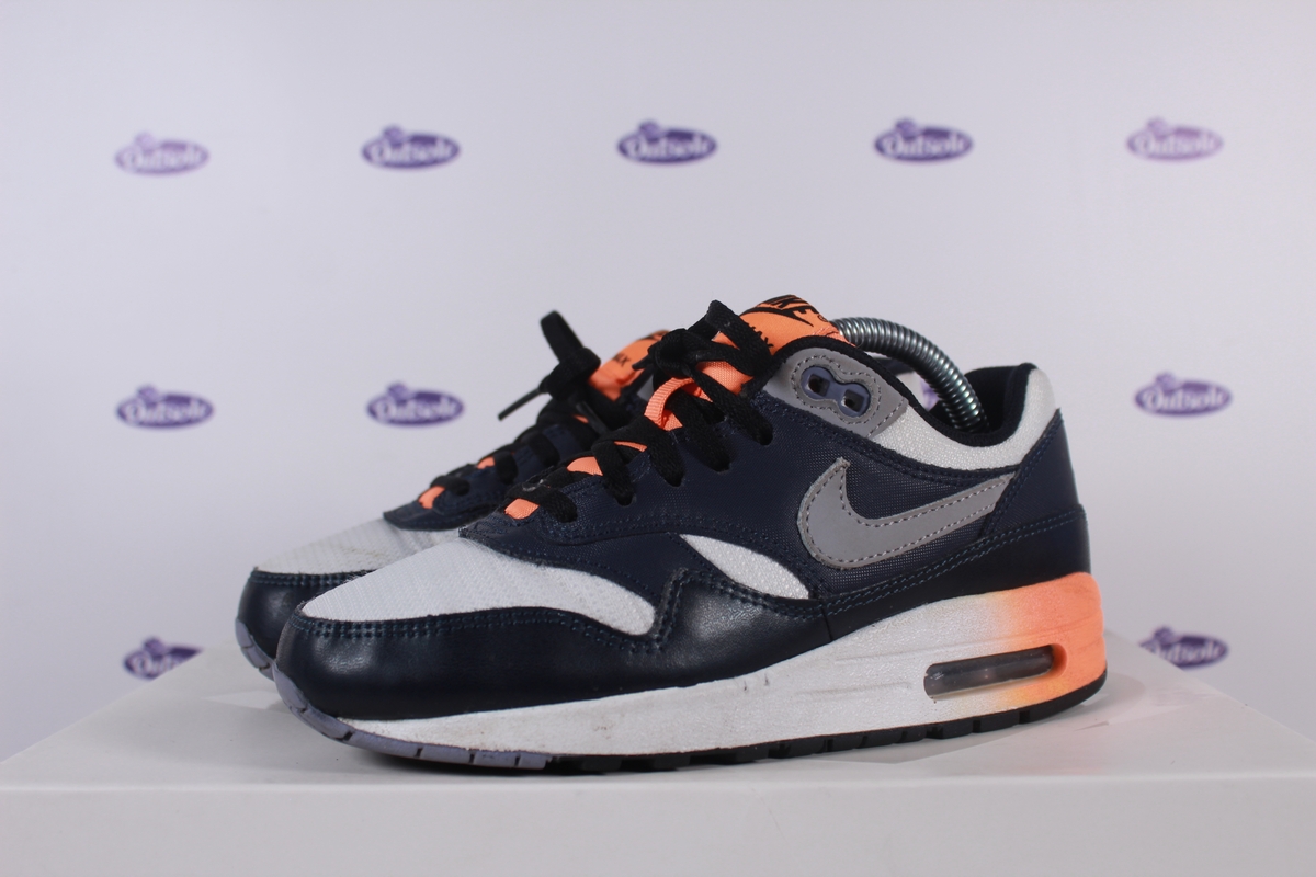 Janice virtud Reverberación Nike Air Max 1 GS Navy Orange • ✓ In stock at Outsole