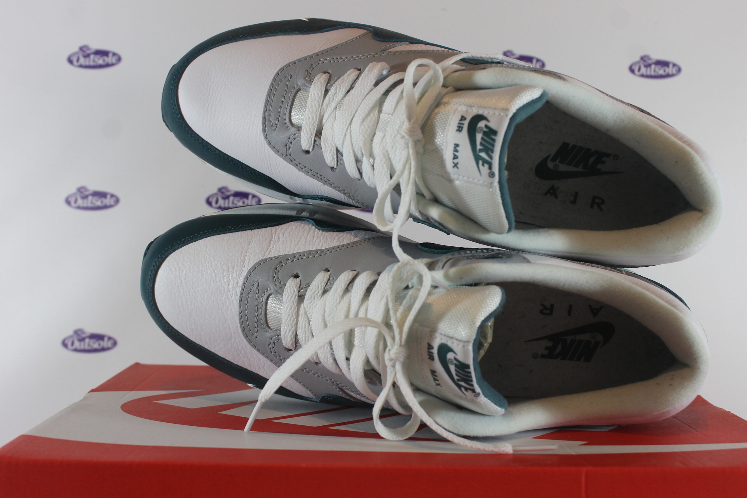 Nike Air Max 1 LV8 Dark Teal Green Shoes Men’s Size 8.5 (DH4059-101)