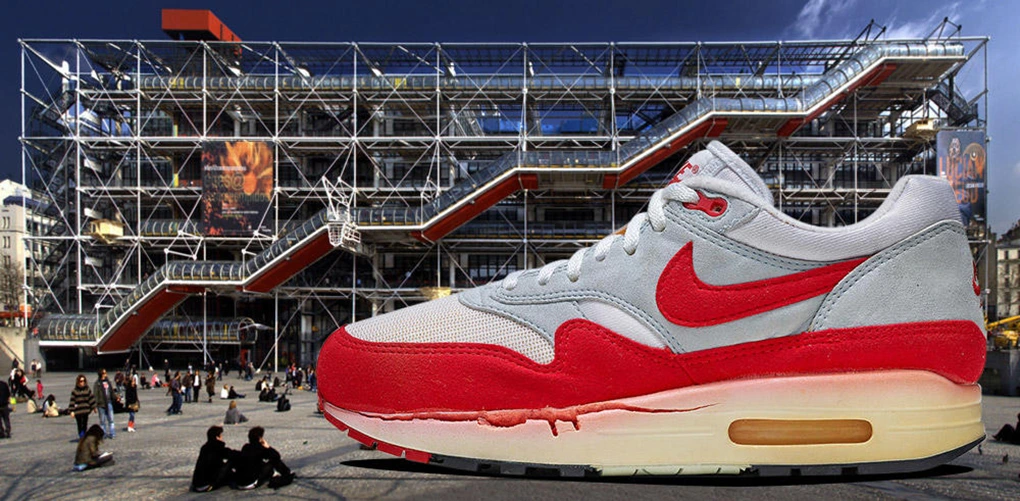 Nike Air Max 1 and Centre Pompidou Paris Nike Air Max 1 and Centre Pompidou architecture