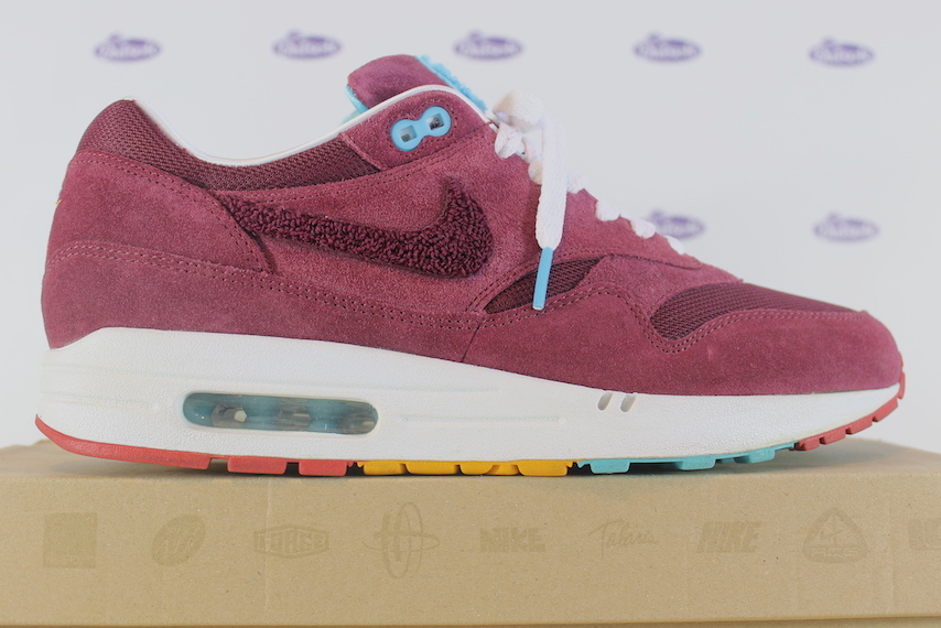 Utrolig boom Descent Nike Air Max 1 Patta Parra Burgundy Cherrywood • ✓ In stock at Outsole