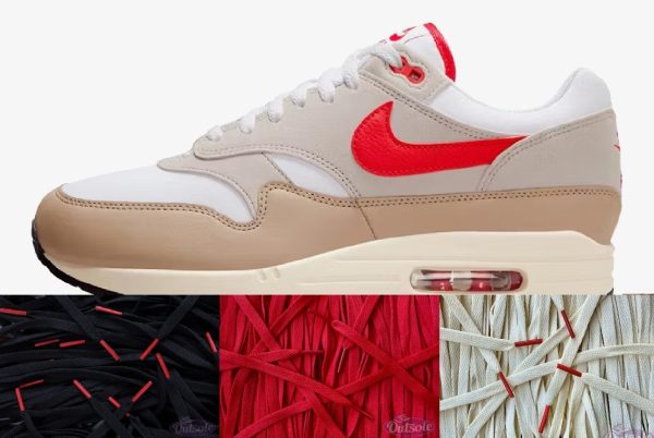 LACE PACK Nike Air Max 1 Since 72 University Red Cream II