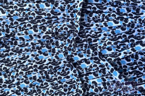 Print laces Bape Camo Black Blue