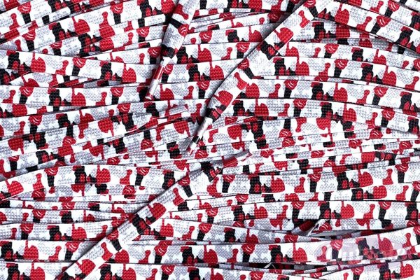 Print laces Bape Camo White Red