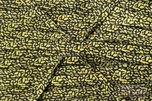 Print laces Cement Yellow