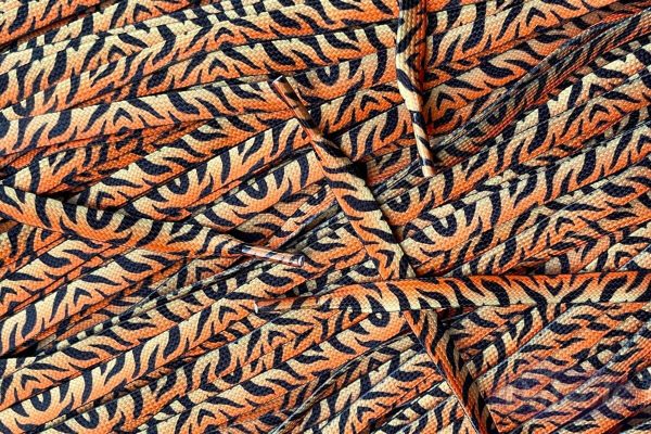 Print laces Tiger Orange